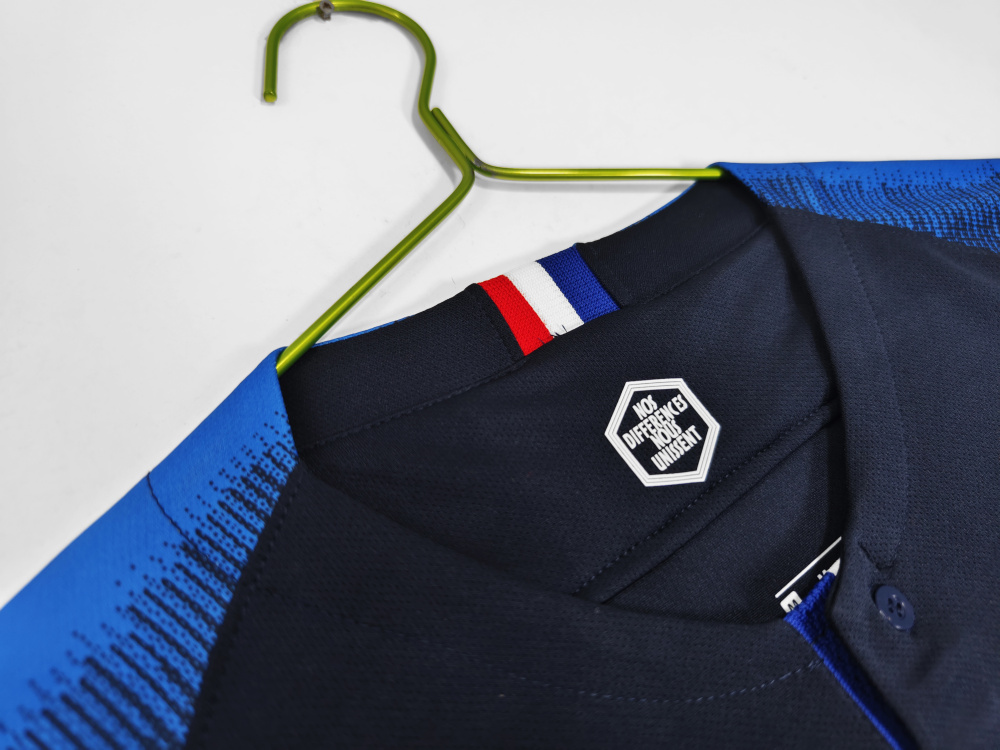 2018 France Away Long sleeve retro Fan version