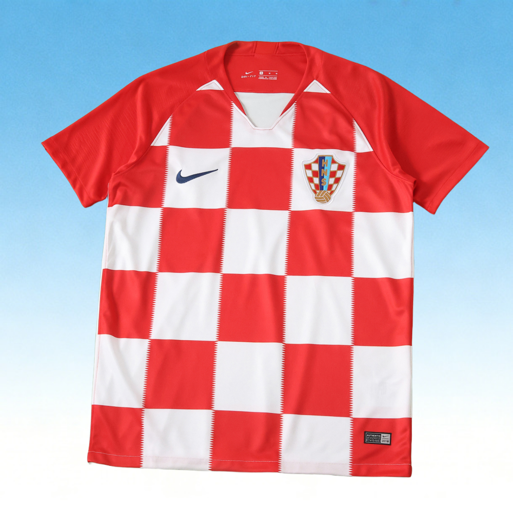 2018 Croatia Home retro Fan version