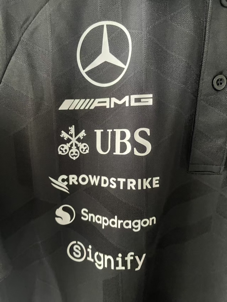 2026 F1 Mercedes-Benz Polo-Collar（black） Racing Shirt
