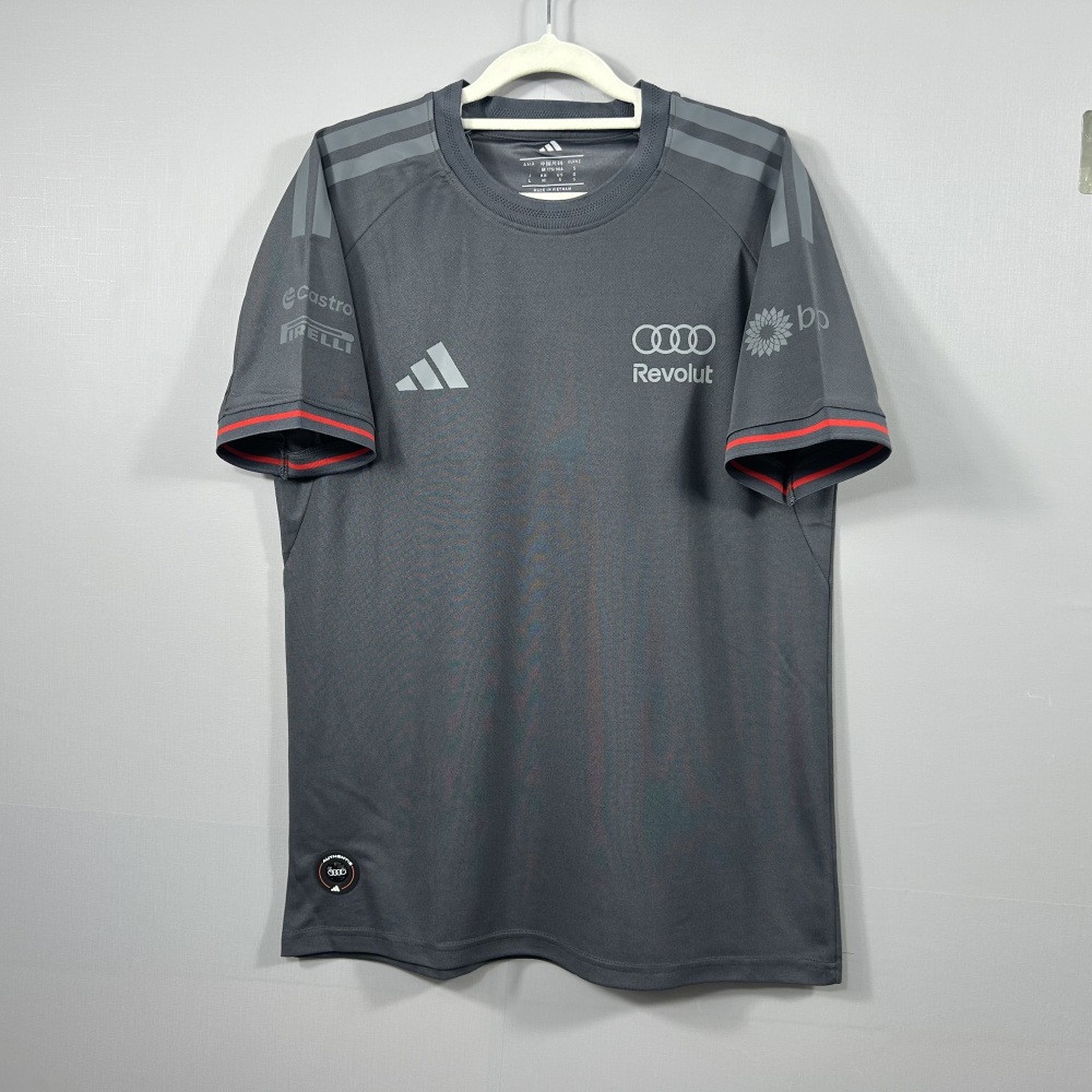 2026 F1 Audi dark grey crew-neck racing suit