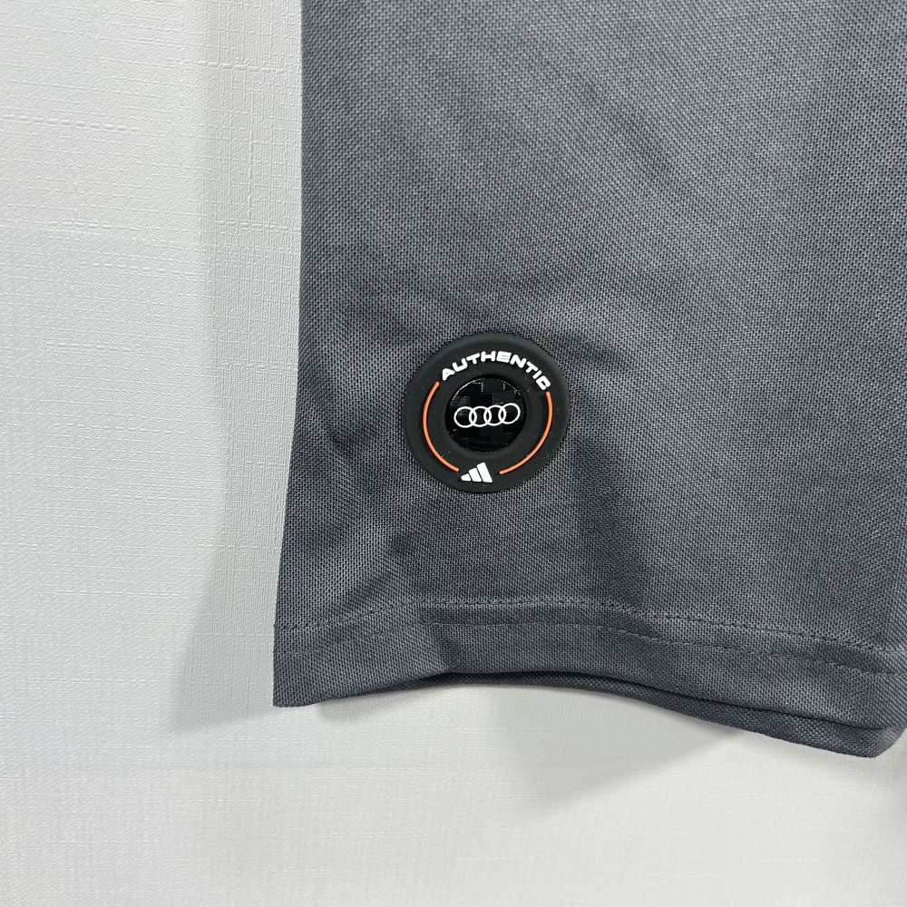 2026 F1 Audi dark grey crew-neck racing suit