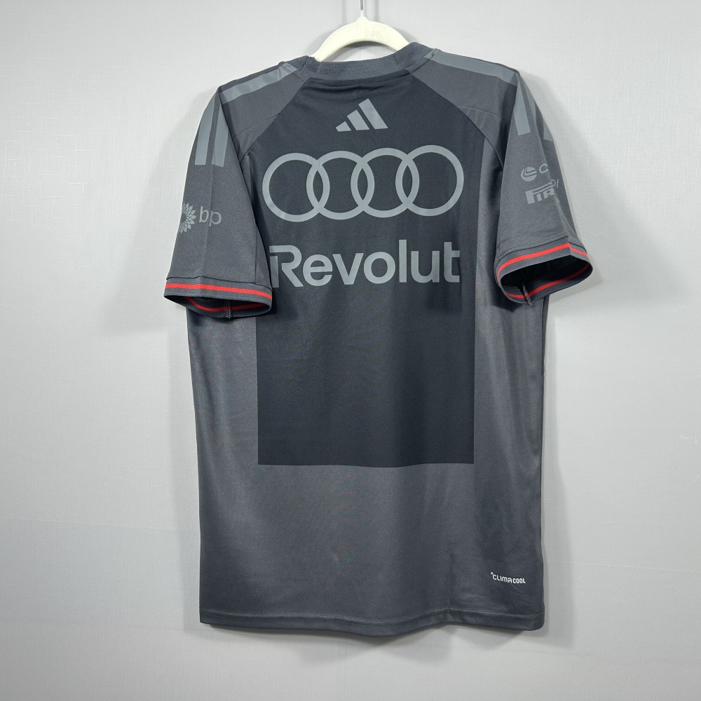 2026 F1 Audi dark grey crew-neck racing suit