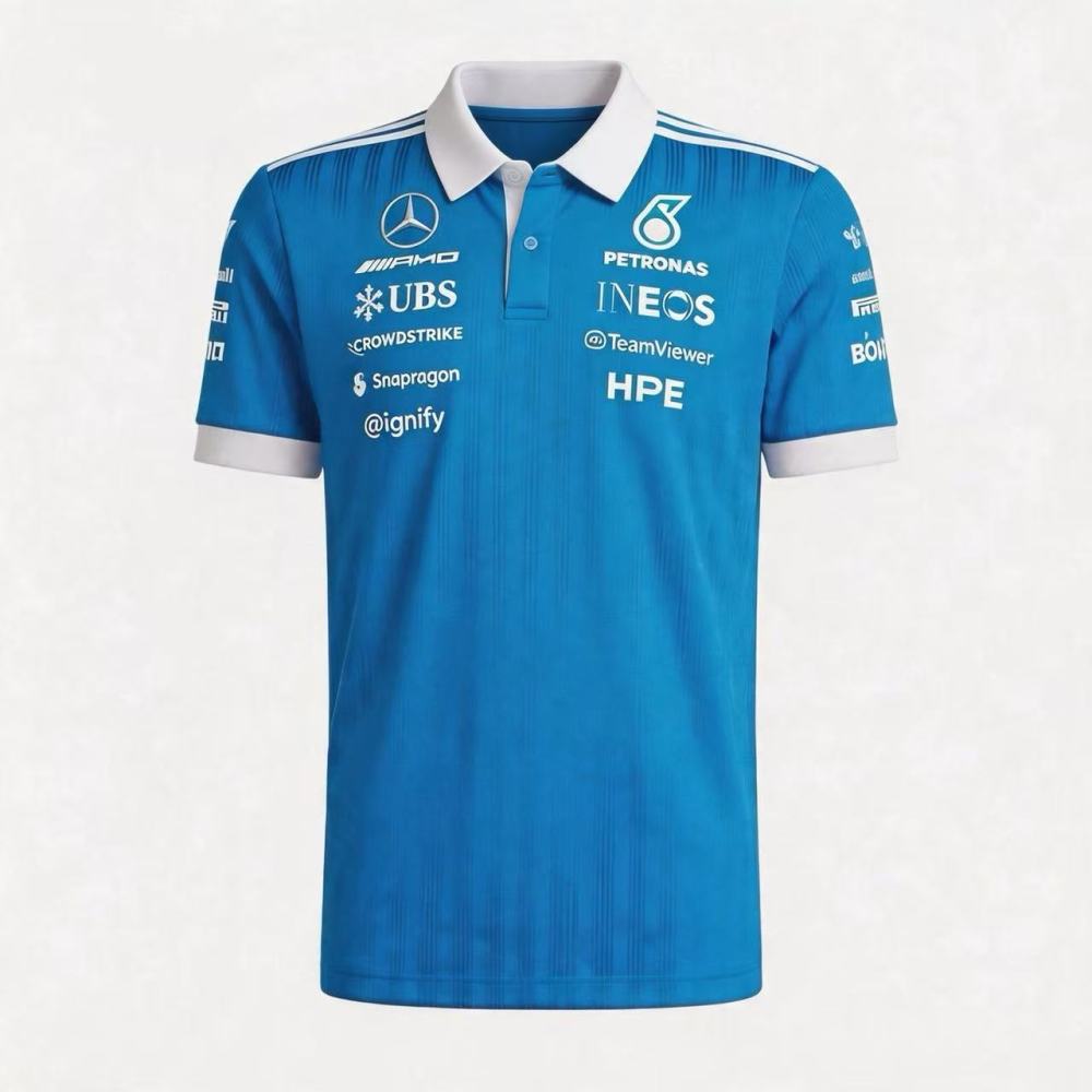 2026 F1 Mercedes-Benz Polo-Collar Racing Shirt