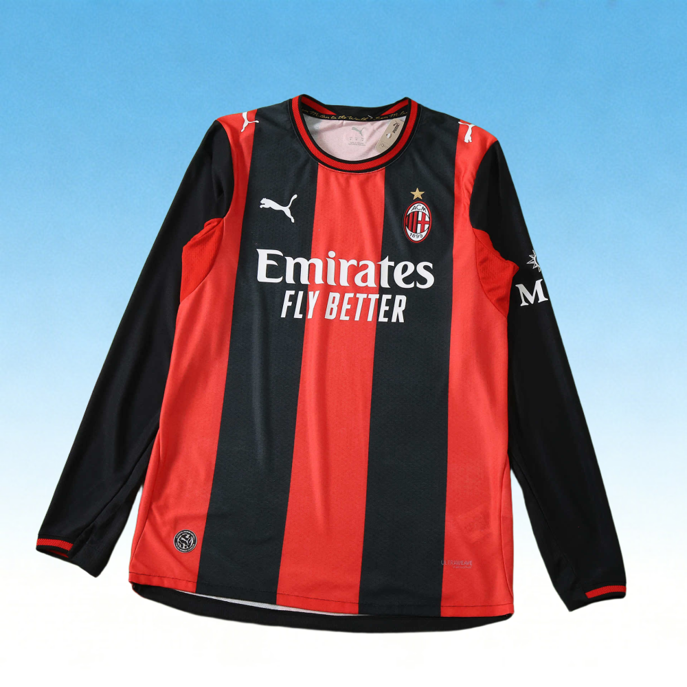 2627 AC. Milan Home Long sleeves Player version
