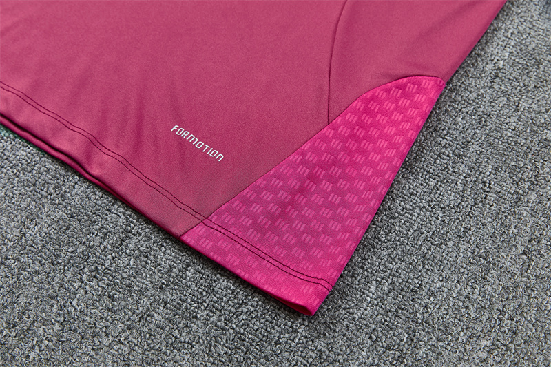 2627 Real Madrid (Rose pink) Half zip training suit set