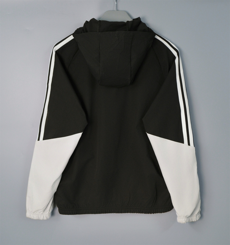 2627 Real Madrid black windbreaker