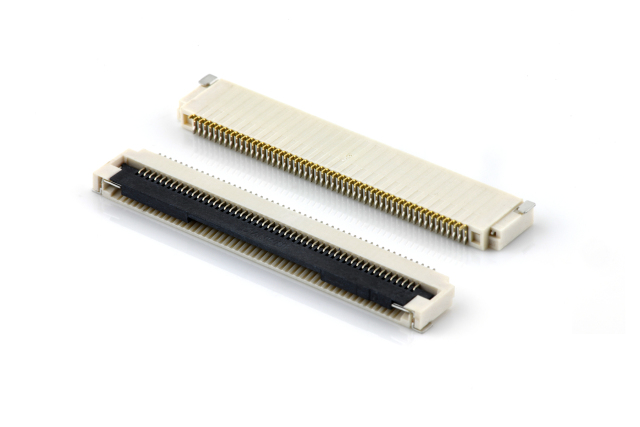 8.59A0 Series (EMI Shielding)P0.5mm, Bottom Contact, Front Flip, H=1.8mm