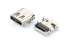 2.30A0 Series Dual Row, Dip+SMT,  Type-C 24Pin with Clips (L=9.87mm)
