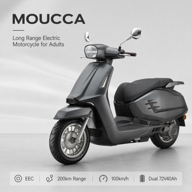 FUNTI Electric Motorcycle | High-Performance E-Scooters 150km Range | China Manufacturer,2025 Long Range Electric Motorcycle for Adults with EEC,MOUCCA | 72V40Ah *2, 100km/h, TFT With Carplay, 200km Range