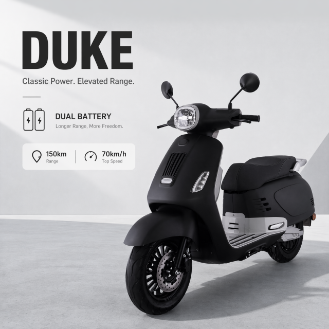 FUNTI Electric Motorcycle | High-Performance E-Scooters 150km Range | China Manufacturer,DUKE Electric Scooter 4kW Peak 150km Range 70km/h Classic Dual Battery,DUKE | 60V35Ah*2, 80km/h