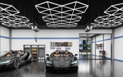 SGCB Hexagon Grid Light B Type Auto Care Workshop LED,GUANGZHOU SGCB CO.,LTD,Hexagon Grid Light B