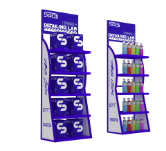 SGCB Show Shelf Multi-layer Auto Care Product Display Show Shelf,GUANGZHOU SGCB CO.,LTD,SGCB Show Shelf New Version