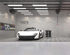 SGCB High Brightness Auto Care Workshop LED Strip Chandelier,GUANGZHOU SGCB CO.,LTD,LED Strip Chandelier