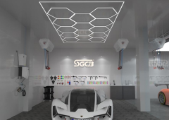 SGCB Hexagonal Grid Light High Brightness Auto Care Workshop LED,GUANGZHOU SGCB CO.,LTD,Hexagonal Grid Light