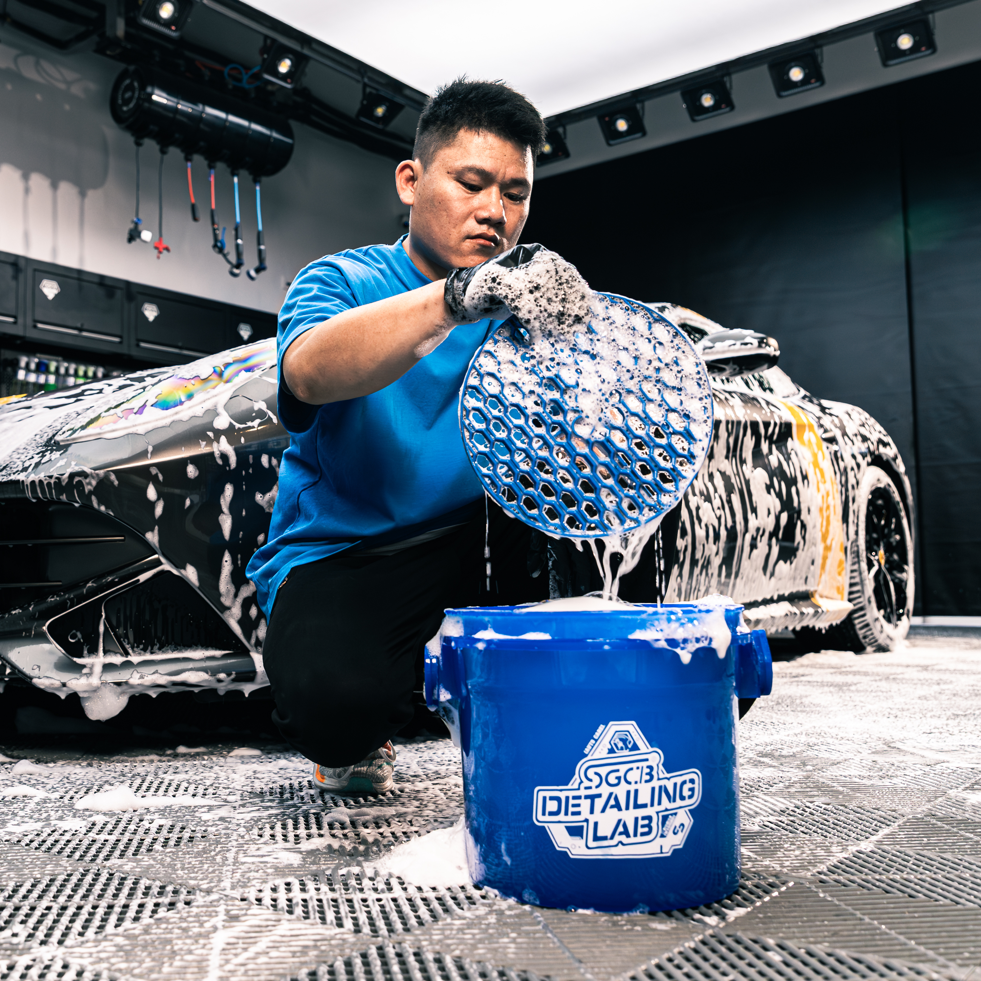 SGCB Translucent Bucket Visible Capacity Auto Clean Translucent Wash,GUANGZHOU SGCB CO.,LTD,Translucent Bucket for Car Washing