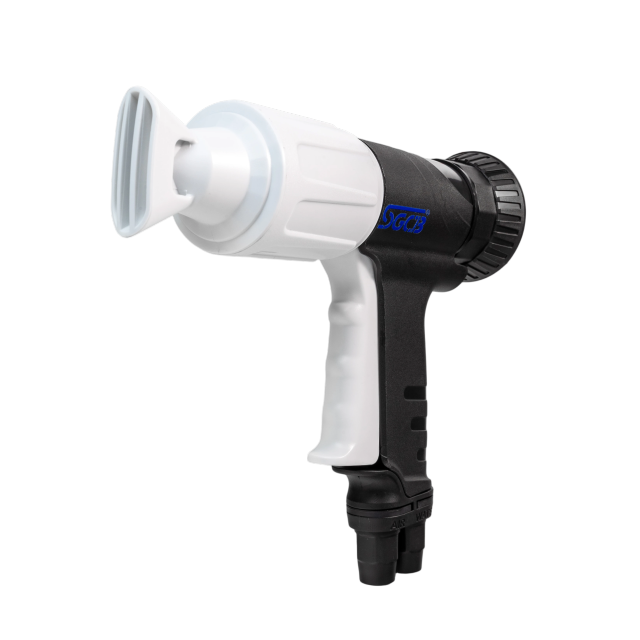 SGCB Air Blow Water Foam Gun Pneumatic Auto Cleaning Dual Pipe Clean,GUANGZHOU SGCB CO.,LTD,Air Blow Water Foam Gun