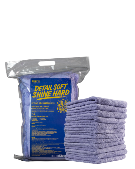 SGCB UltraPlush 380 Edgeless Towel Auto Polishing Microfiber Towel,GUANGZHOU SGCB CO.,LTD,SGCB 380GSM Edgeless Car Detailing Towels - Bulk 12-Pack
