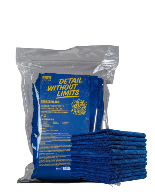 SGCB EdgeZero 365 Towel  Auto Drying Cleaning Microfiber Towel,GUANGZHOU SGCB CO.,LTD,SGCB EdgeZero 365 - 365 GSM Car Detailing Towels Bulk 12-Pack