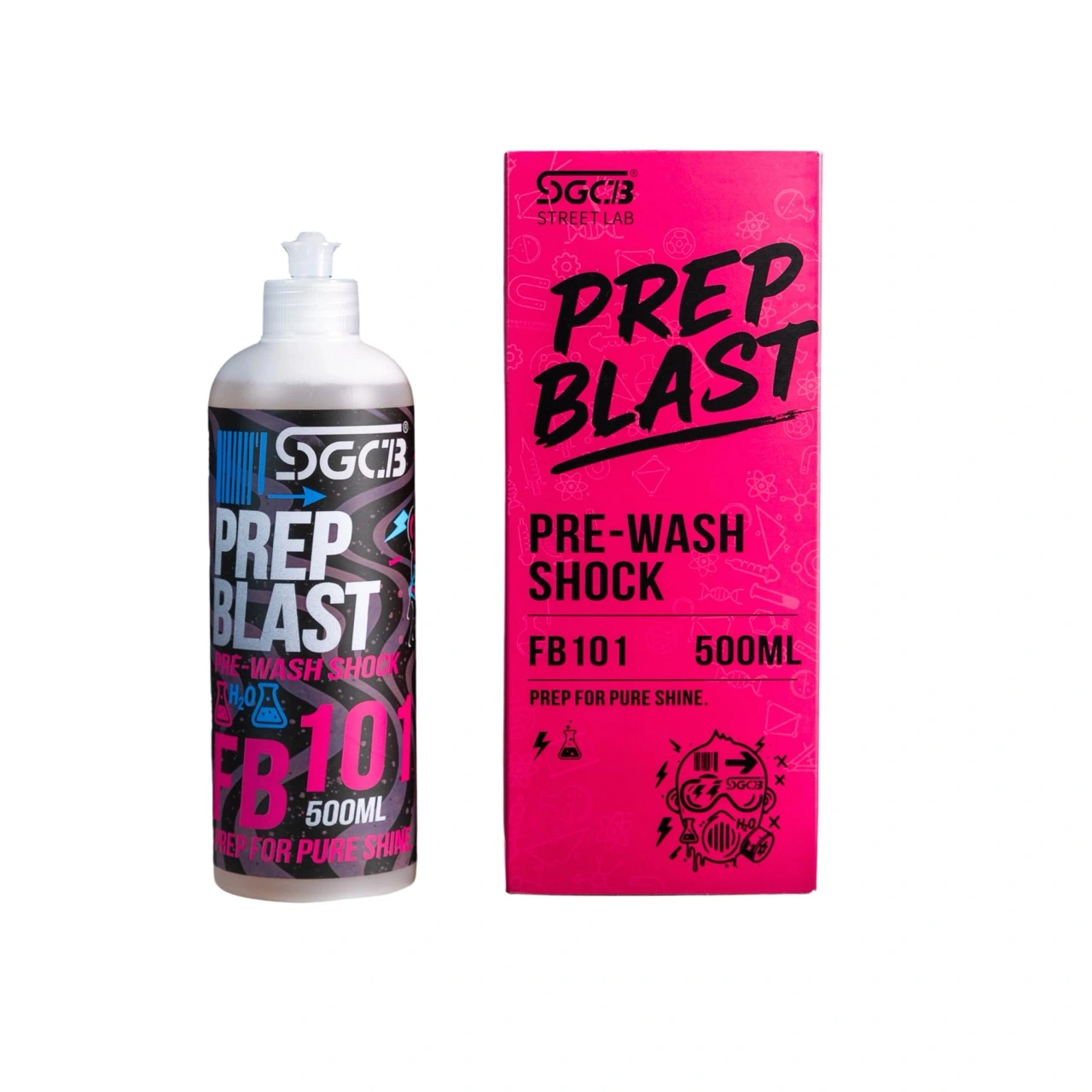 SGCB 500ml Prep Wash Shock Shampoo 1：500 Auto Body Deep Cleaning