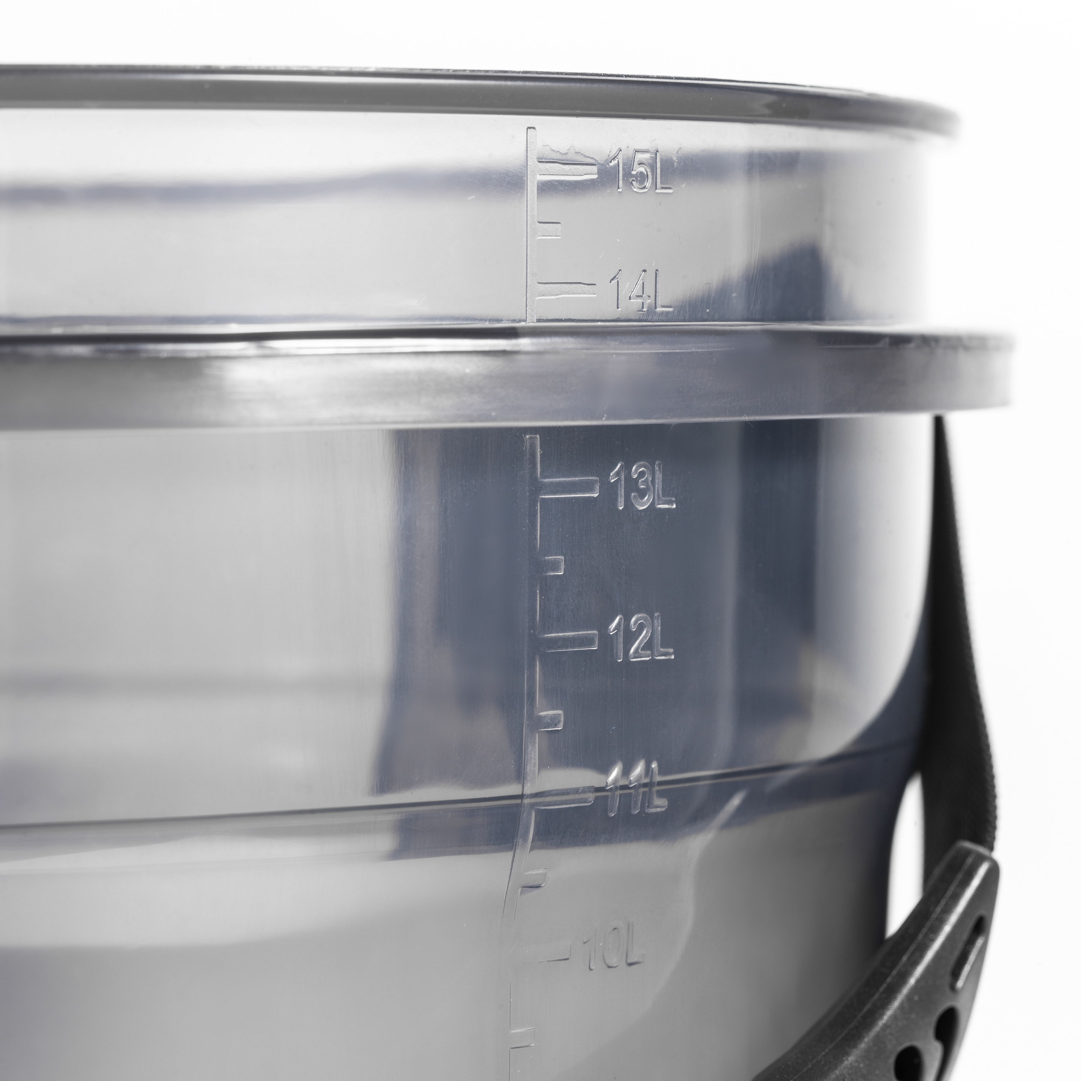 SGCB Translucent Bucket Visible Capacity Auto Clean Translucent Grey,GUANGZHOU SGCB CO.,LTD,Translucent Bucket for Car Washing