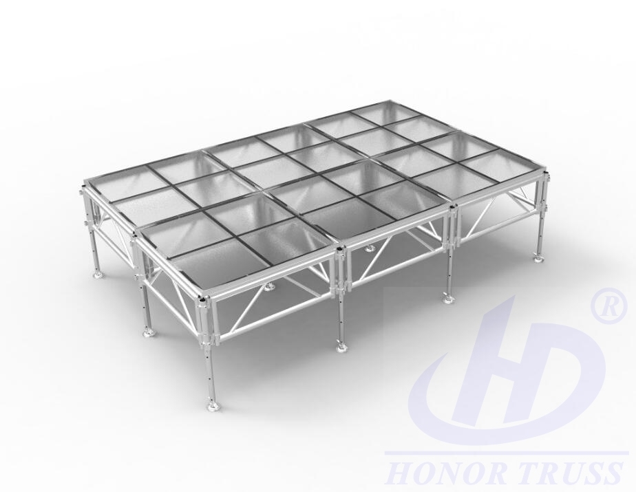 4x4ft aluminum acrylic stage deck for wedding