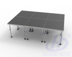 Portable Stage 1.22*1.22m (4ft*4ft) Portable Concert Stage Adjustable Height Removable Legs Skid Proof Coating