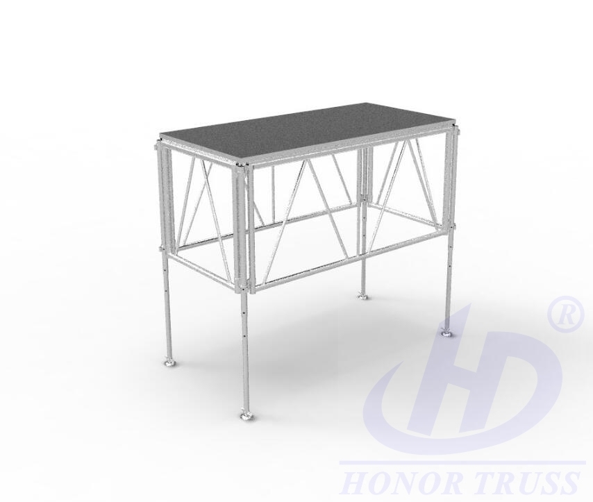 122x244cm height 150 to 200CM Portable aluminum modular stage deck