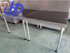 Portable Stage 1.22*1.22m (4ft*4ft) Portable Concert Stage Adjustable Height Removable Legs Skid Proof Coating