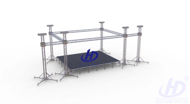 Flat Stage Roof Truss 8X6M