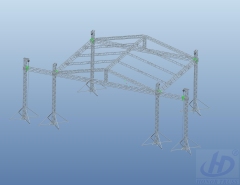 PYRAMID STAGE ROOF TRUSS 12x8x6m