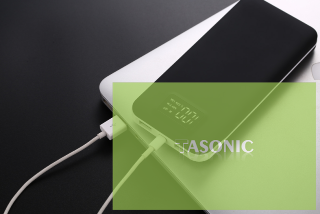 LCD 10,000mAH Power Bank, Type-C, Robber Oil, Compact Size