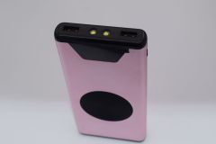 PB-03W, 10,000mAH Metal Power Bank with Wireless Charge 10w output