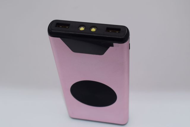 PB-03W, 10,000mAH Metal Power Bank with Wireless Charge 10w output
