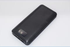 20,000mAH LCD Monitor, 3 Output, Black, with two torch, Micro Input ( Type C ok)