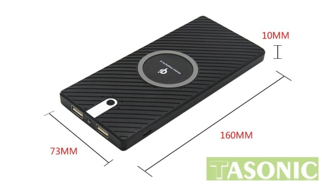 10w, 8,000mAH,  Fast Charger , Wireless Power Bank , QI standard