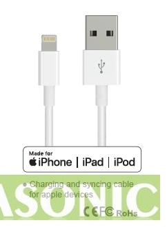 3ft MFI lightning cable. Made for Apple.USB A to Lightning Compatible Cable - Apple MFi Certified