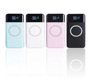 Power Bank with wireless charger, 10,000mAH, LCD Screen