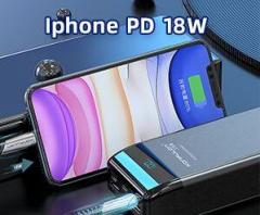 Portable Battery Charger USB-C PD 22.5W Tri-Input and Tri-Output LCD Display Battery Bank