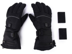 5000mAh Battery L size Heated gloves, non-slip leather palm