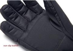 5000mAh Battery L size Heated gloves, non-slip leather palm
