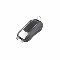 car key style power bank, build-in USB-C and Lightn or ODM USB-C *2