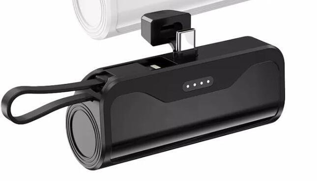 5,000mAh USB-C POWER BANK For I*PHONE 15 Pro Max no stand