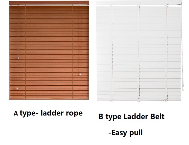 Fashion Home and Office Light Wood Color wooden / basswood blinds
