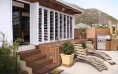 Aluminum white plantation shutters for window and door