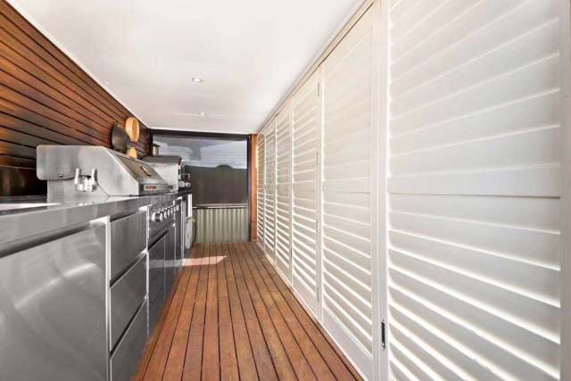Aluminum white plantation shutters for window and door