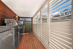 Aluminum white plantation shutters for window and door