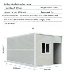 Custom Made 20ft 40ft Portable House Foldable Container House