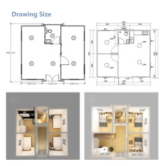 Customized Prefab Portable Expandable Container House Price 3 Bedroom Prefabricated Solar Trailer Mobile Home