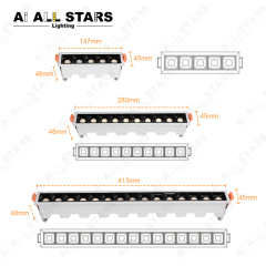 Borderless Linear Spotlight Grille Light