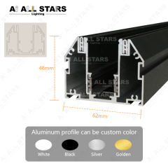 Tensile ceiling magnetic track 48v for aluminum profile